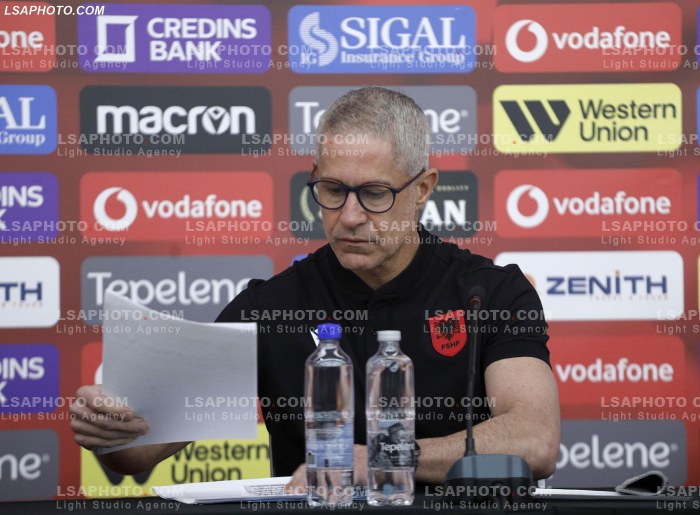Sylvinho ne konference per shtyp