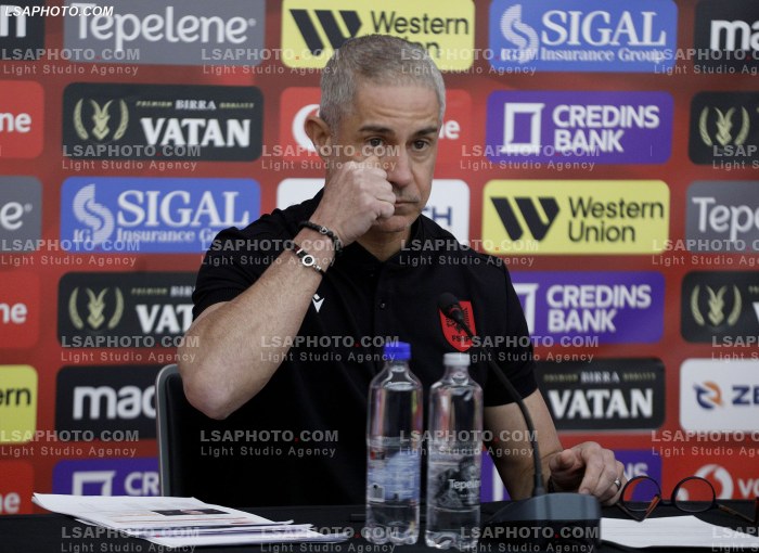 Sylvinho ne konference per shtyp