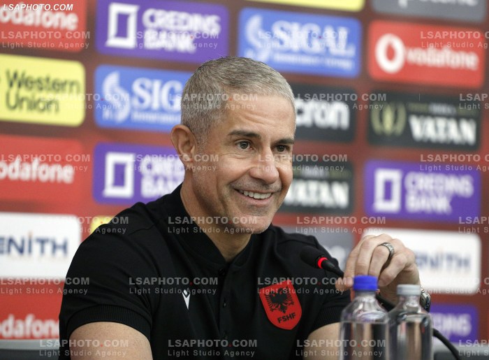 Sylvinho ne konference per shtyp