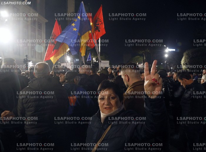 Proteste e PD ne Tirane