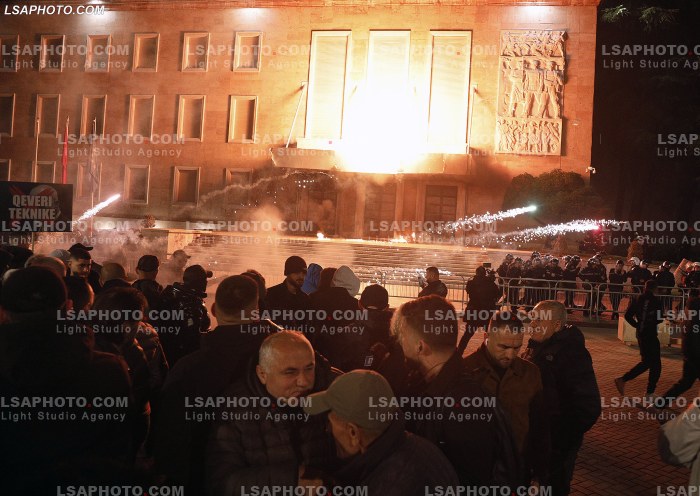 Proteste e PD ne Tirane