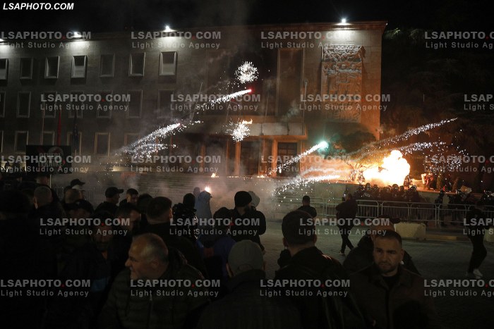 Proteste e PD ne Tirane