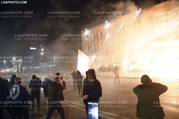Proteste e PD ne Tirane