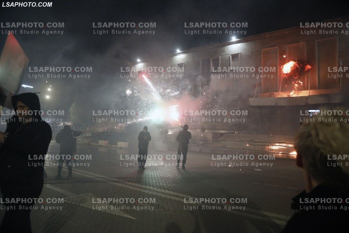 Proteste e PD ne Tirane