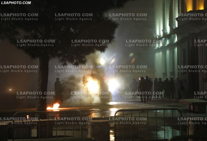 Proteste e PD ne Tirane