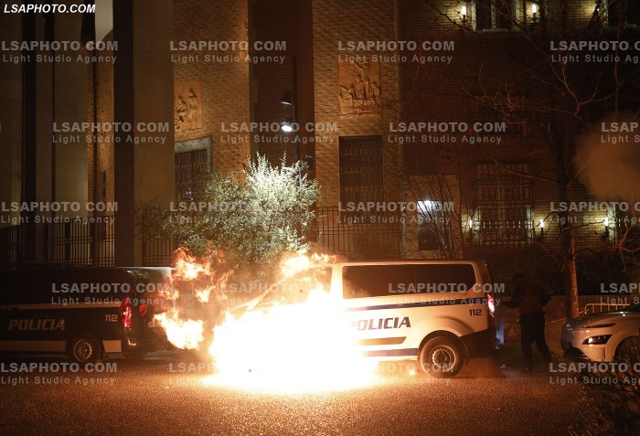 Proteste e PD ne Tirane