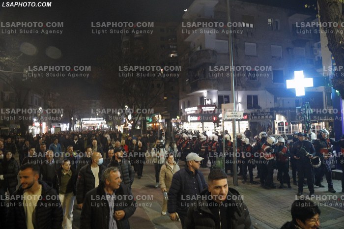 Proteste e PD ne Tirane