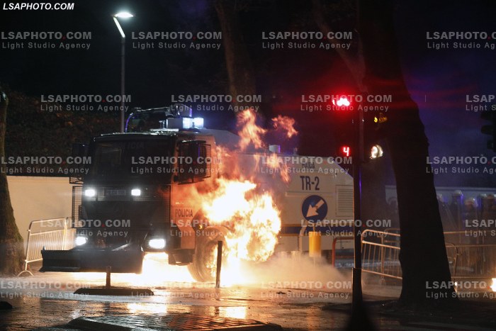 Proteste e PD ne Tirane