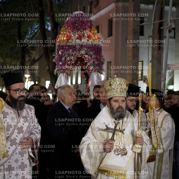 Good Friday procession at the Resurrection of Christ Orthodox Cathedral.