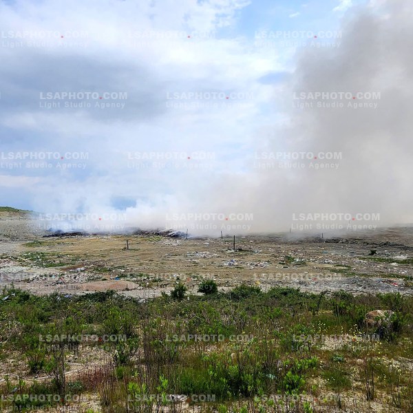 Shkodra's Landfill on Fire