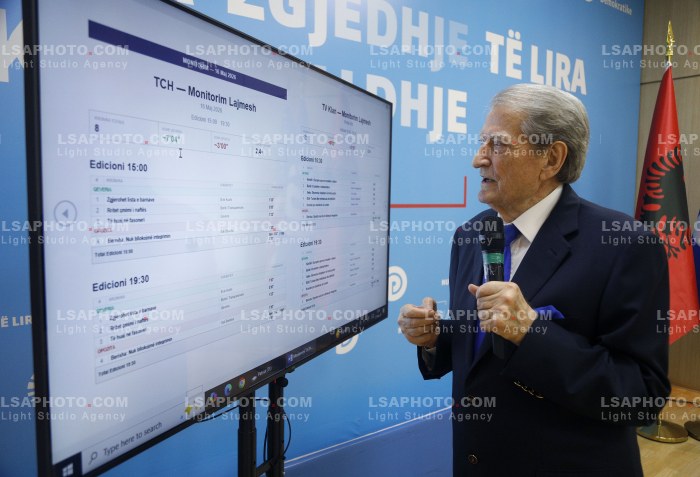 Berisha Publikon Raportin e Monitorimit te Mediave