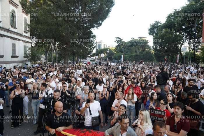 Proteste ne Tirane Pas Perplasjes se Protestuesve me Policine Private ne Zvernec