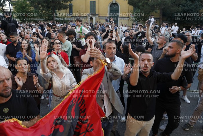 Proteste ne Tirane Pas Perplasjes se Protestuesve me Policine Private ne Zvernec
