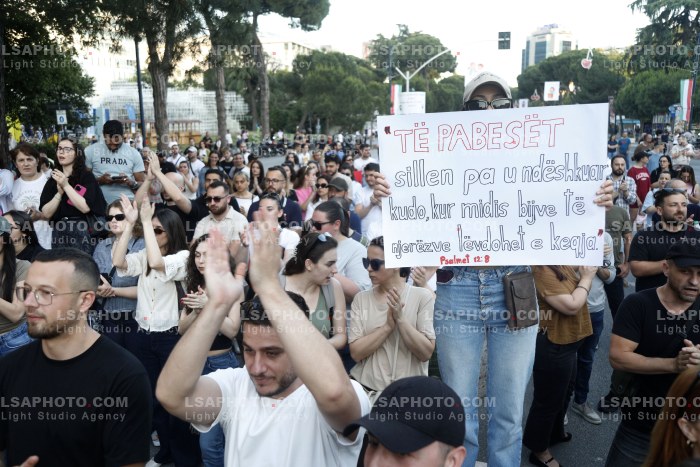 Proteste ne Tirane Pas Perplasjes se Protestuesve me Policine Private ne Zvernec
