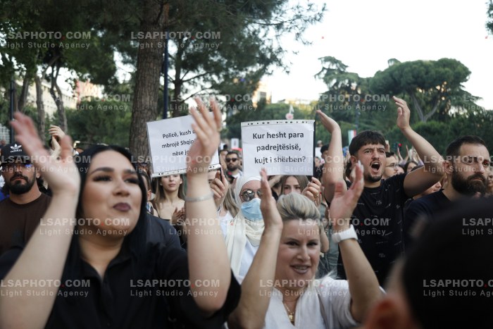 Proteste ne Tirane Pas Perplasjes se Protestuesve me Policine Private ne Zvernec