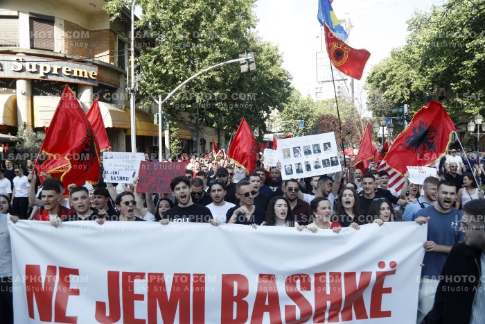 Proteste per studentet per Maqedonine e Veriut