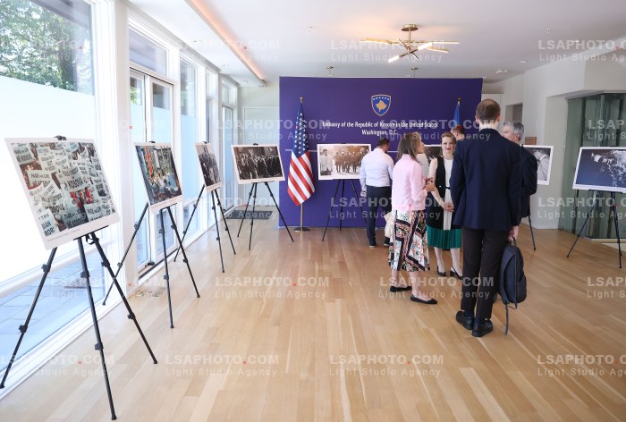 Ekspozita e Fotografit Hazir Reka ne Ambasaden e Kosoves ne Washington DC.