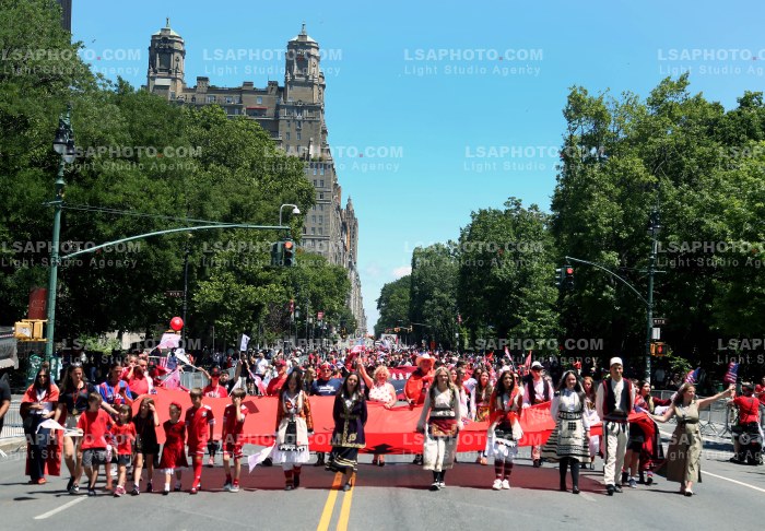 ALBANIAN'S PARADE IN NEW YORK