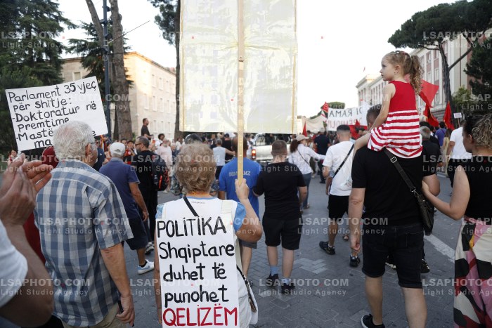 Protesta e Qytetareve para Kryeministrise ne Diten e 28