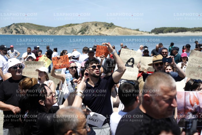 Proteste ne Narte dhe Zvernec