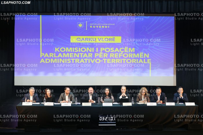 Degjese e komisionit per reformen territoriale ne Vlore