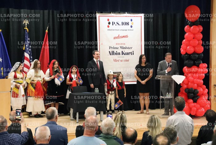 Albin Kurti Viziton Shkollen Publike P.S. 108 Philip J. Abinanti ne Bronx