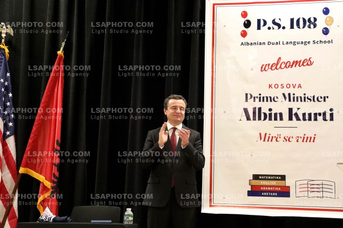 Albin Kurti Viziton Shkollen Publike P.S. 108 Philip J. Abinanti ne Bronx