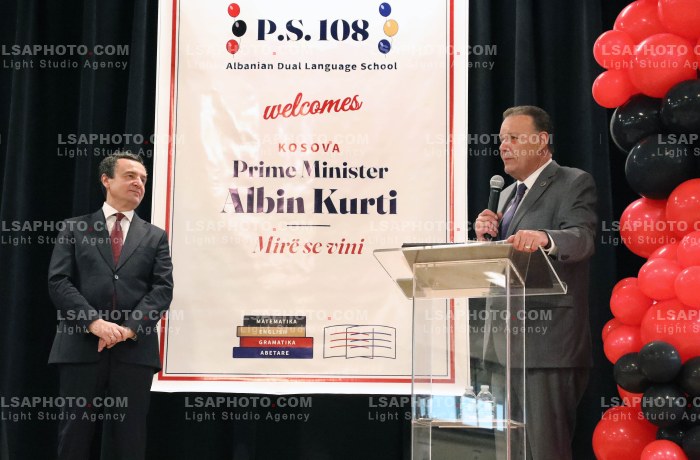 Albin Kurti Viziton Shkollen Publike P.S. 108 Philip J. Abinanti ne Bronx