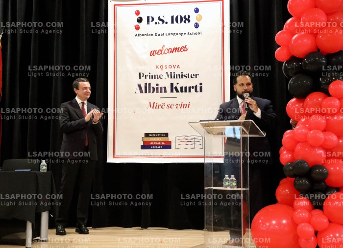 Albin Kurti Viziton Shkollen Publike P.S. 108 Philip J. Abinanti ne Bronx
