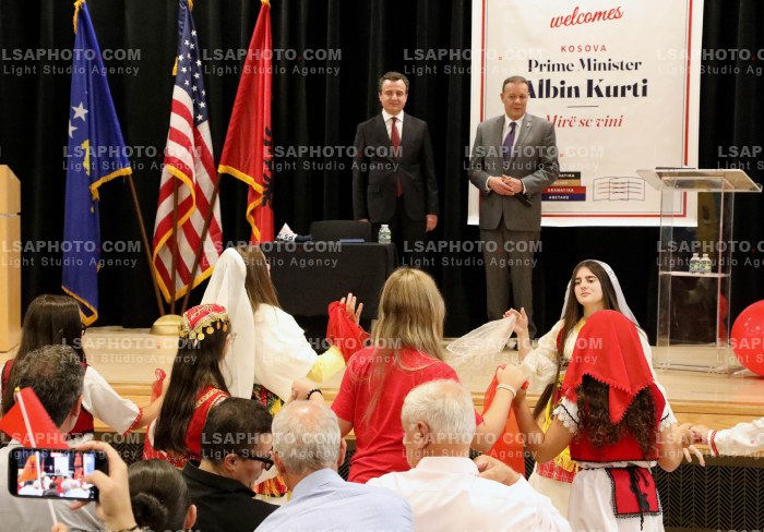 Albin Kurti Viziton Shkollen Publike P.S. 108 Philip J. Abinanti ne Bronx