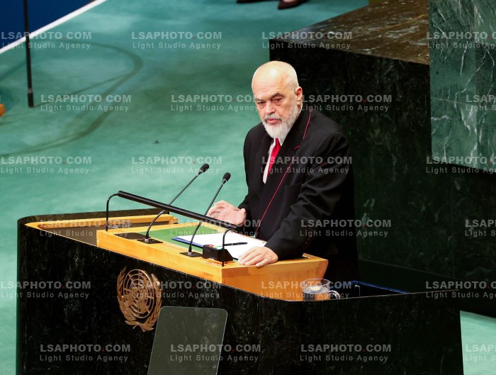 Kryeministri Edi Rama Flet ne Sesionin e 81 te OKB