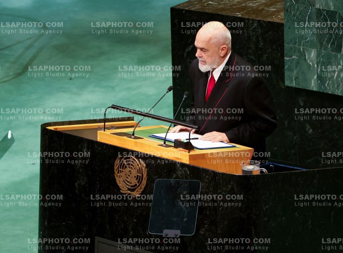 Kryeministri Edi Rama Flet ne Sesionin e 81 te OKB