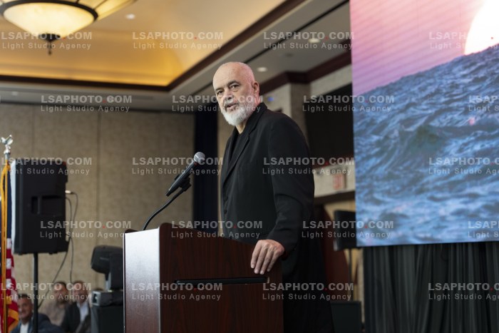Edi Rama Takim me Komunitetin Shqiptar ne Staten Island