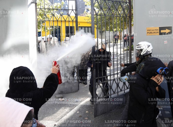 Protesta e Thirrur nga Studentet ne Tirane