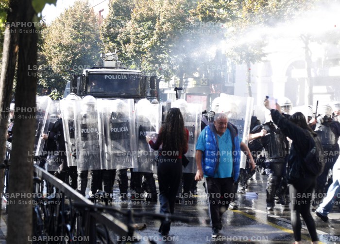 Protesta e Thirrur nga Studentet ne Tirane