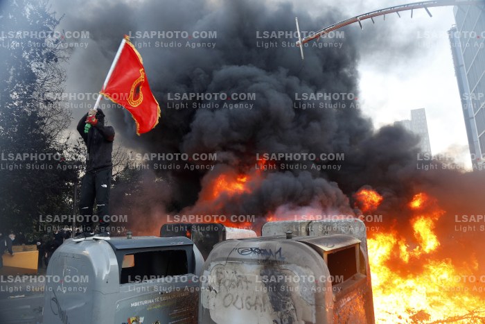 Dita e Dyte e Protestes se Thirrur nga Studentet ne Tirane