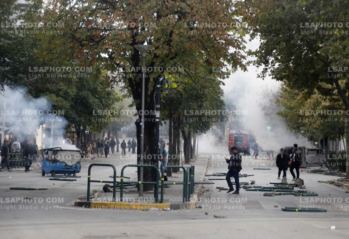 Dita e Trete e Protestes se Thirrur nga Studentet ne Tirane
