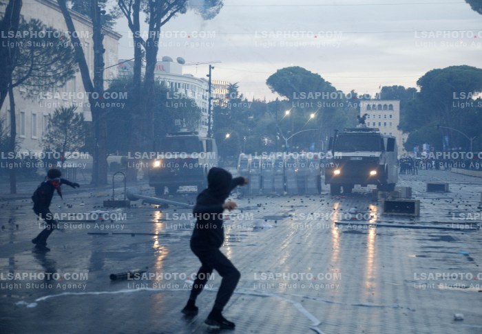 Dita e Trete e Protestes se Thirrur nga Studentet ne Tirane