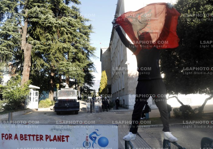Dita e Katert e Protestes se Thirrur nga Studentet ne Tirane