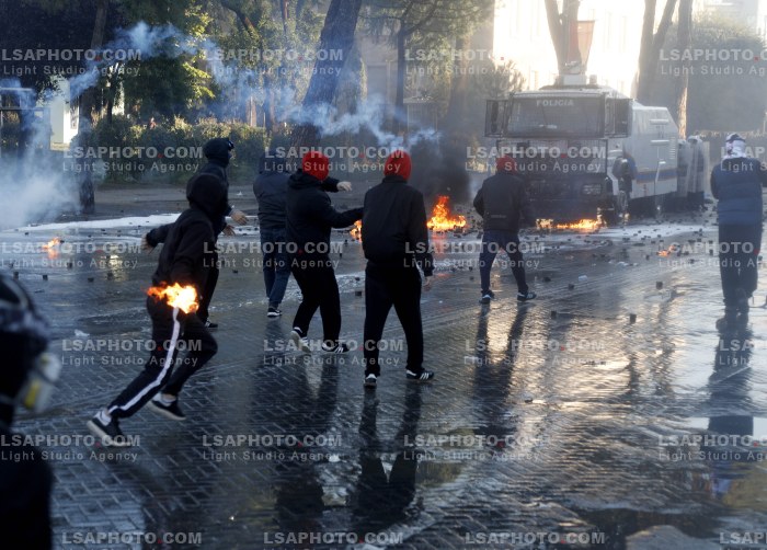 Dita e Peste e Protestes se Thirrur nga Studentet ne Tirane