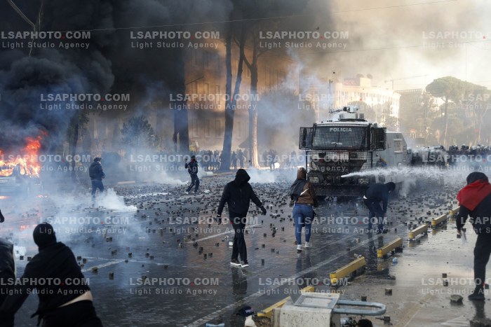 Dita e Peste e Protestes se Thirrur nga Studentet ne Tirane