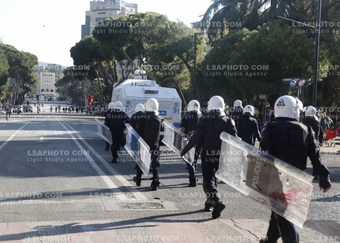 Dita e Shtate e Protestes se Thirrur nga Studentet ne Tirane
