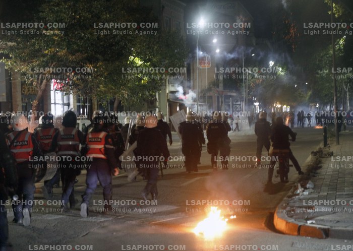 Dita e Shtate e Protestes se Thirrur nga Studentet ne Tirane