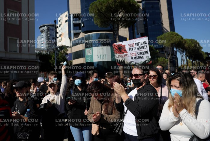 Dita e Tete e Protestes se Thirrur nga Studentet ne Tirane